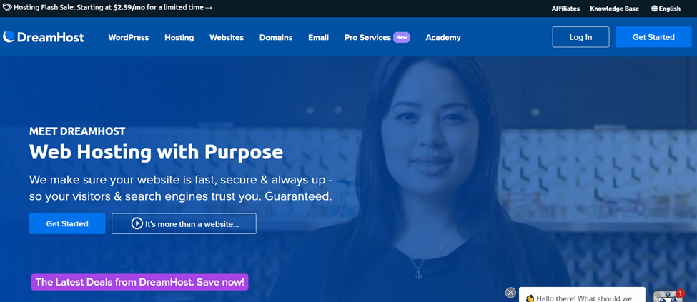 DreamHost Homepage DreamHost Homepage