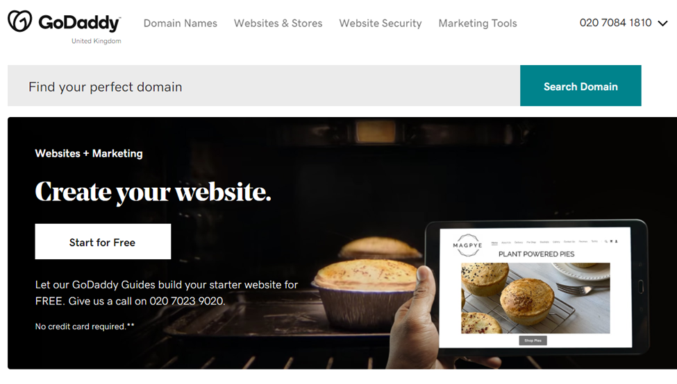 GoDaddy Homepage GoDaddy Homepage